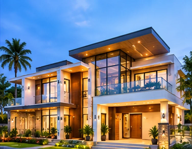 Contemporary luxury house elevation concept — ORGANIC INDIA Jaipur