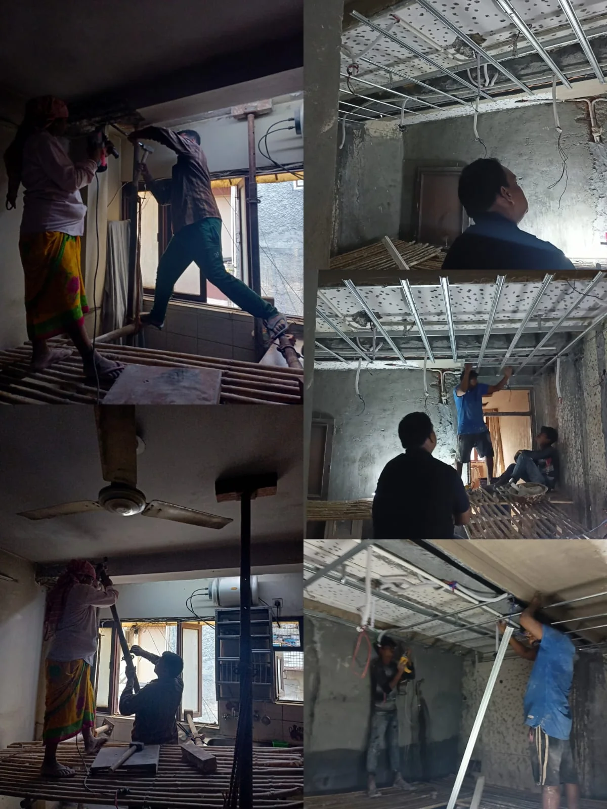 Site Execution — Ceiling & services — ORGANIC INDIA Jaipur interior design portfolio