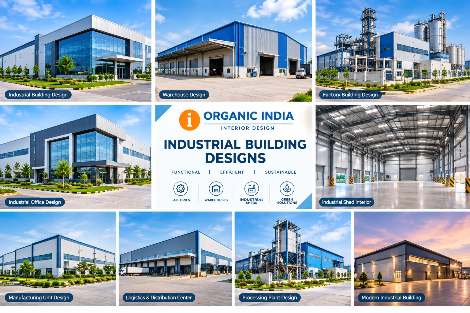 Industrial Design — Industrial building portfolio — ORGANIC INDIA portfolio Jaipur