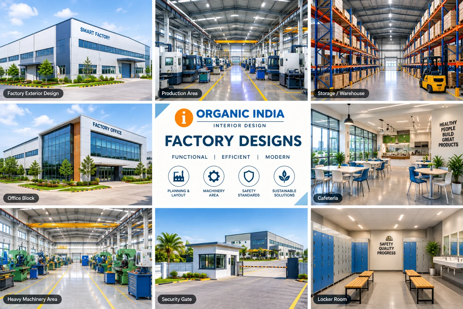Industrial Design — Factory design portfolio — ORGANIC INDIA portfolio Jaipur