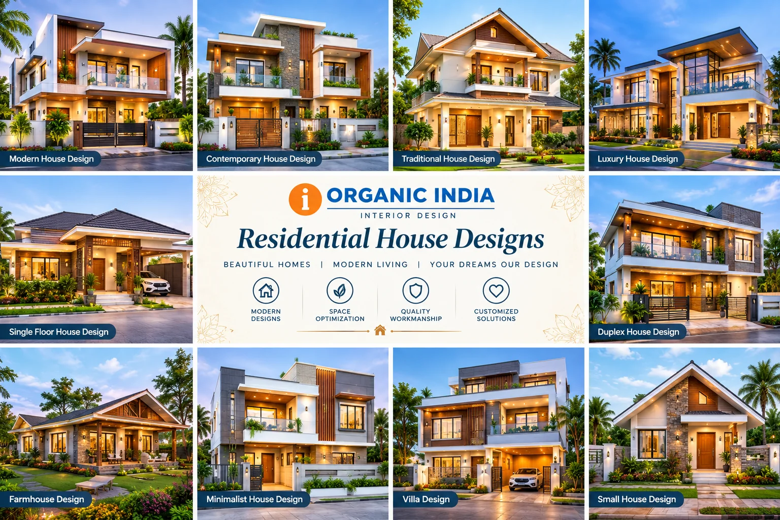 Residential Design — Modern houses — ORGANIC INDIA portfolio Jaipur
