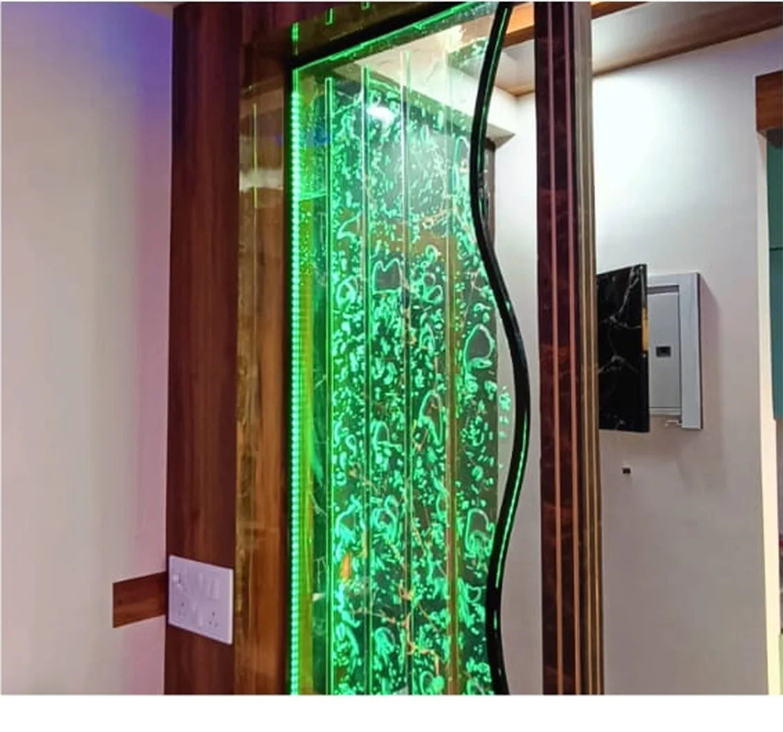 Decorative wall panel with lighting — ORGANIC INDIA wall panelling Jaipur